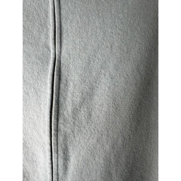 VTG Evie Gray Y2K Cashmere  Knit  Full  Zipper  Cardigan Sweater Sz L - Picture 2 of 7